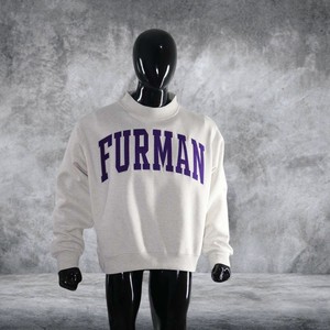 เสื้อสเวตเชิ้ตโอเวอร์ไซส์คอเต่าพิมพ์ลายสำหรับผู้หญิง แบรนด์ Furman สำหรับฤดูใบไม้ร่วงและฤดูหนาว ทรงหลวม ไหล่ตก ปักลายได้ตามสั่ง ผลิตจากผ้าฝ้ายฟลีซ รับผลิตแบบ OEM ODM - Product Image 2