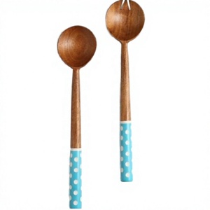 Égouttoir à salade multifonction en bois avec poignée rotative, lave-fruits et légumes à séchage rapide, outils manuels pour salade - Product Image 1