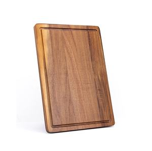 Tabla de cortar clásica hecha a mano, tabla de cortar de madera de acacia personalizada al por mayor, tabla de cortar de madera para cocina y Hotel - Product Image 2