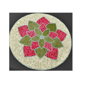 Embroidery <b>Beaded</b> <b>Placemat</b> Table Mats Latest Most Selling Sale Luxury <b>Beaded</b> <b>Placemats</b> Set - Product Image 4