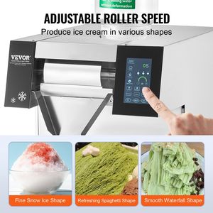 Macchina per il ghiaccio commerciale con fiocco di neve in acciaio inossidabile capacità di 573LBS/24H per il gelato - Product Image 3