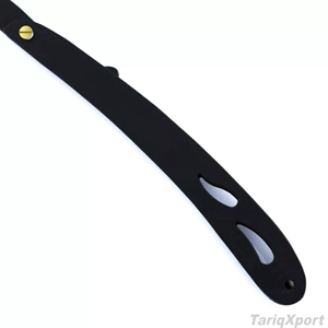 Classic Black & Gold Wood Handle Straight <b>Razor</b> <b>for</b> <b>Men</b> Body & Face Barber Shaving Stainless Steel Professional Shaving Tool - Product Image 4