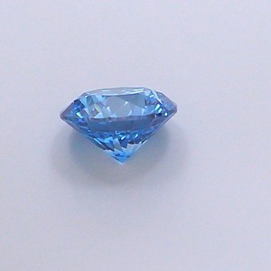 Diamant CVD créé en laboratoire, taille ronde, 0,99 carat, couleur bleu vif fantaisie, clarté VS1, polissage excellent, pierre brute de qualité supérieure - Product Image 2