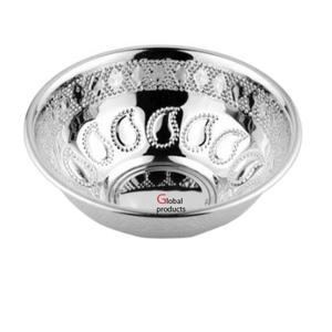 Tazón de servir de acero inoxidable con acabado plateado, el más vendido, para hoteles, restaurantes y bares - Product Image 1