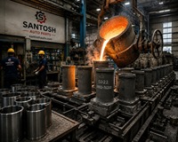 Pièces automobiles Santosh, pièces de rechange, D2146/D2156, chemise de cylindre de moteur diesel robuste avec garantie d'un an