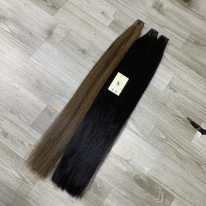 Mèches de cheveux naturelles droites, noires, extensions de trame à cuticules alignées, cheveux humains bruts vietnamiens, Vietnam - Product Image 3