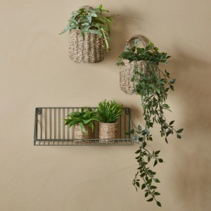 <b>Wall</b>-mounted seagrass <b>basket</b> with one handle Handmade <b>Storage</b> <b>Basket</b> Wholesale eco-friendly Made in Viet Nam - Product Image 5