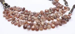 Perles de pierre de lune naturelle AAA en forme de poire facettée, 8x12 mm, pierres précieuses de pierre de lune en forme de poire, brin de 8 pouces pour la création de bijoux - Product Image 3