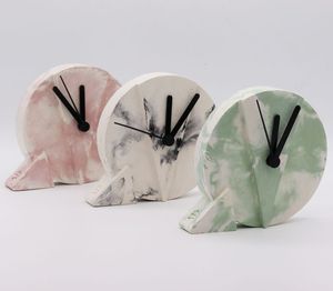 High Quality Handmade Marble <b>Wall</b> <b>Clock</b> Silent Non Ticking Quartz Stone <b>Clock</b> Modern Design Decorative <b>Clock</b> for Home Hotel - Product Image 2