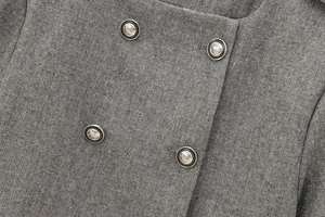 Chaqueta de Invierno para Mujer, Elegante, Personalizada, de Tela Vaquera, Talla Grande, Sólida, Transpirable, Resistente al Viento, con Mangas Largas - Product Image 4