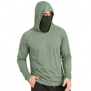 Camisa de Pesca con Capucha y Protección UV, con Cubre Rostro, Manga Larga, Transpirable, para Actividades al Aire Libre - Product Image 1