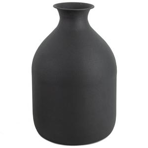 Vase en porcelaine noir mat moderne en gros |   Grand vase décoratif floral de grande capacité, personnalisable, ornement de luxe pour la maison - Product Image 1
