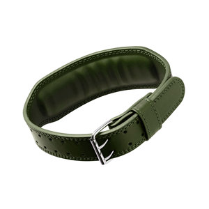 Cinturón de Gimnasio Personalizable de Cuero Negro Acolchado de Doble Hebilla de 4 Pulgadas para Levantamiento de Pesas y Fitness, Cinturón de Levantamiento de Pesas Más Vendido - Product Image 5