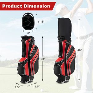 Sac de transport de golf portable et léger en cuir PU, imperméable, pour chariot de golf et clubs, idéal pour les enfants, avec impression de logo personnalisée - Product Image 2