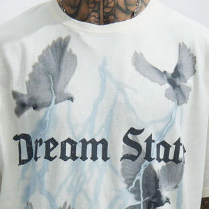 T-shirt pour homme de haute qualité, personnalisable avec logos par transfert thermique, décontracté, vierge, de marque, vintage - Product Image 3