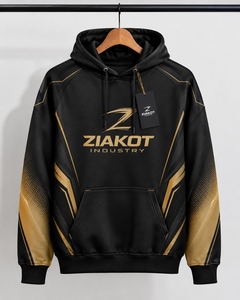เสื้อฮู้ดดี้สปอร์ตสีดำ-ทองโบราณแบบสั่งตัดเย็บเองขายดีที่สุดจากโรงงานขายส่งโดยตรง - Product Image 2
