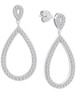 Orecchini pendenti a goccia di diamanti (1/2 ct. T. w.) in argento Sterling | Macacy's - Product Image 3