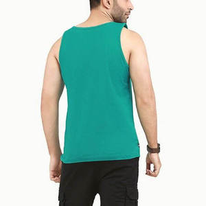 เสื้อกล้ามกีฬาผู้ชายรุ่นใหม่มาแรง ขายดี ODM ผ้าฝ้าย 100% เป็นมิตรกับสิ่งแวดล้อม แห้งเร็ว ซักเครื่องได้ เหมาะสำหรับฤดูร้อน - Product Image 4