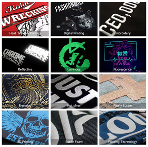 Custom Printed 100% Cotton High Quality 260G Men's Oversized T-Shirt DTG Technics Plus Size Heavyweight Jersey - Product Image 6
