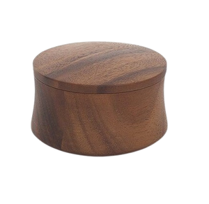 Pot à sel et piment en bois Craft Emporium Exports avec couvercle en bois, compatible lave-vaisselle, design moderne, taille/forme/logo personnalisables, accessoire cuillère - Product Image 5