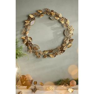 Couronne murale papillon 3D en métal faite à la main, ornement suspendu en fer forgé de luxe pour la décoration intérieure, mariage, jardin, sculpture murale - Product Image 2