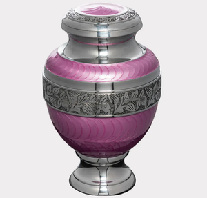 Urne funéraire en laiton poli gravé Rouge Feu, style américain/européen, pour cendres humaines adultes - Product Image 3