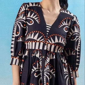 เดรสสั้นทรงมิดิสำหรับผู้หญิง แฟชั่นใหม่สุดฮิต เดรสลำลองพิมพ์ลายสุดฮอต เดรสทรงมิดิสำหรับวันหยุด คุณภาพสูงสำหรับผู้หญิง - Product Image 1