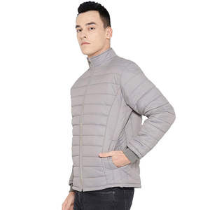 Gray Bubble <b>Canvas</b> <b>Jackets</b> for Adults Custom Design Full Sleeves Warm Winter Wear Stand Street Style for Boys puffer <b>jackets</b> - Product Image 6