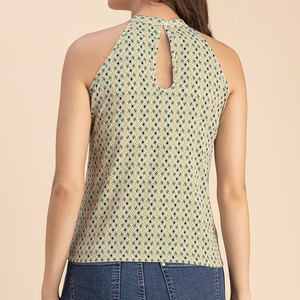 Nueva Edición: Top Halter con Estampado Completo para Mujer, Chaleco sin Mangas, Moda Urbana de Verano - Product Image 5