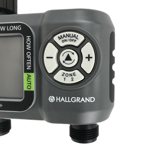 Temporizador de agua de jardín computarizado inteligente de 2 salidas, Programa de riego eficiente, configuraciones de modo múltiple para la gestión del riego - Product Image 3