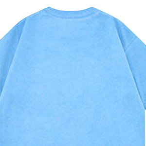 T-shirt Oversize Vintage Délavé à l'Acide, Manches Courtes, Col Rond, 220g, en Polyester/Coton, Style Streetwear, avec Logo Personnalisé sur le Devant - Product Image 4