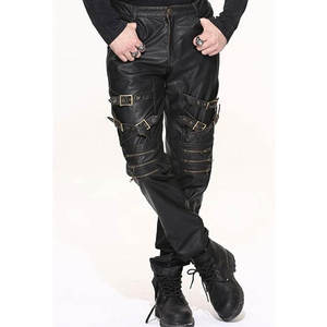 Pantalon Moto Homme MERITORIOUS INTERNATIONAL Noir en PU Enduit Respirant Écologique Léger Taille Haute Coupe Droite - Product Image 2