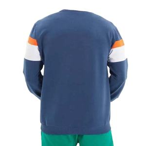 Top design Custom Logo French Terry Casual Wear Color Block <b>Sweatshirts</b> <b>Men's</b> Crew Neck Oversize Pullover <b>Sweatshirt</b> For <b>Men</b> - Product Image 4
