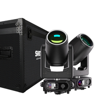 SHEHDS 300W LED Beam Moving Head Light 19CH DMX512 RDM Projecteur Sharpy de Scène avec Effet Annulaire pour Concerts, Tournées et Festivals