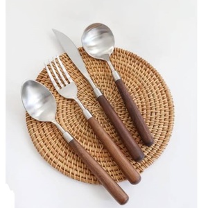 Juego de Cubiertos de Madera Natural Único para Cocina, Hogar, Hotel, Mesa de Comedor, Vajilla Elegante, Juego de Tenedores - Product Image 4