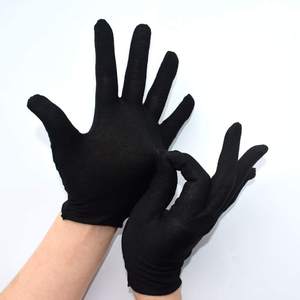 New OEM Logo Design Soft Stretchy Work <b>Gloves</b> Made of White Cotton Made by RIMZA INDUSTRIES - Product Image 3