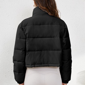 Trendy Corduroy Patchwork <b>Women</b> Winter Warm <b>Puffer</b> <b>Jacket</b> Wholesale Custom Logo Fashion <b>Women</b> Short <b>Puffer</b> <b>Jacket</b> <b>Lightweight</b> - Product Image 2