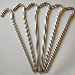 Piquets de tente en acier inoxydable de 13 pouces pour le camping en plein air toutes saisons, avec poignée métallique, pour usage DIY - Product Image 6