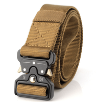 Ceintures de sécurité utilitaires personnalisées, durables et économiques, vente en gros professionnelle, tactiques, pour activités de plein air, protection en cuir, coton et nylon