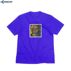 Camisetas al por mayor para hombre, de poliéster/algodón, ecológicas, de secado rápido, transpirables, de manga corta, holgadas, lisas, informales, con cuello redondo, de seda - Product Image 6