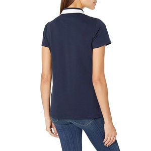 Polos transpirables para mujer, tallas grandes, camisetas de algodón, polos con logo impreso personalizado, polos de golf de manga corta para mujer en venta - Product Image 4