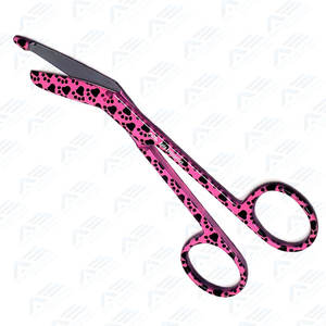 Pointe émoussée Beau Motif Conception Papier Manteau Bandage Ciseaux Infirmières Ciseaux Premiers Secours Usage Médical Vet Medic Instruments - Product Image 6