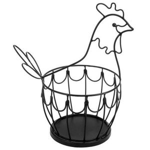Metal Wire Storage <b>Basket</b> Bowl Shape With Handle For Kitchen Food Storage Rustic Design - Product Image 2