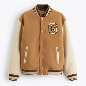 Wholesales Versity <b>Jacket</b> for Men Stand Customized Logo Design 100% Wool High Quality Product Factory Made Light Weight <b>UK</b> Best - Product Image 2