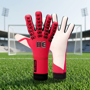 Top Vente Gants de gardien de but de football professionnel en plein air Logo en caoutchouc antidérapant avec protection des doigts Gants de gardien de but - Product Image 4