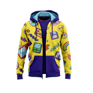 Custom Private Label Full Zip Hoodie OEM ODM Manufacturer Custom Logo Sublimation Streetwear Hoodie OEM Custom Zip Up Hoodie Who - Product Image 3