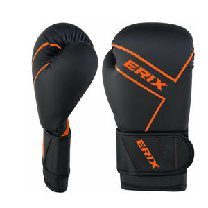 Gants de boxe professionnels personnalisés avec logo OEM, en cuir de vachette, protection UV, fermeture auto-agrippante, prix de gros - Product Image 2