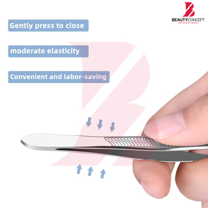 แหนบคิ้วสแตนเลสแท้พรีเมียมลายสวยเก๋ อุปกรณ์เสริมความงามสำหรับขนบนใบหน้า แหนบสีและดีไซน์ตามสั่ง - Product Image 2