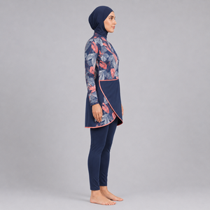 <b>Top</b> Quality Modest Burkini Set For Women Full Coverage Muslim Swimwear Quick Dry Breathable Custom Logo Wholesale Burkini Set - Product Image 2
