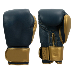 Gants de boxe professionnels sur mesure en cuir de vachette % cuir véritable avec poignées, fermeture à lacets, logo personnalisé et toutes tailles - Product Image 1